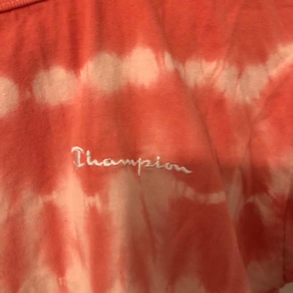 Champion Pink Tie Due Cropped T Shirt - Picture 4 of 4